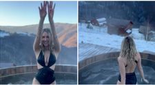 Otniela Sandu și-a fermecat urmăritorii după ce s-a filmat în ciubăr, într-o zonă superbă de la munte