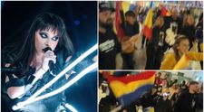 Videoclip viral cu susținătorii Alexandrei Căpitănescu la Eurovision 2026! Gestul făcut de un grup de români pe străzile din Viena