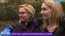 VIDEO Cristina Cioran, întoarcere acasă