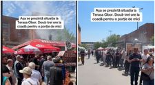 Cozi infernale la micii din Obor, de 1 Mai. Oamenii stăteau și 2-3 ore la rând ca să mănânce mititei