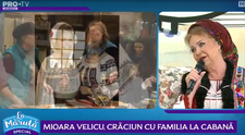VIDEO Mioara Velicu, Crăciun cu familia la cabană