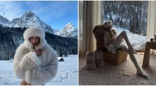 O apariție de neuitat în mijlocul iernii! Cum a sfidat Rosie Huntington-Whiteley gerul și a ieșit în costum de baie în zăpadă