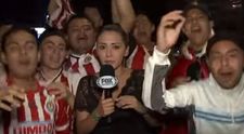 O reporterita a luat dreptatea in propriile maini, dupa ce un suporter a atins-o intr-un mod indecent