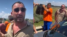 Pescobar a făcut pana prostului pe autostradă, în plină zi. Câți bani le-a dat celor doi bărbați care l-au ajutat imediat: „Să vezi ce îl cinstesc eu acum pe omul ăsta”