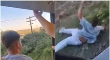 La un pas de tragedie! Momentul în care un adolescent sare din trenul aflat în mers, în drum spre Costinești! Cum au reacționat pasagerii