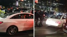 Incident șocant în traficul din București! Unde l-au găsit polițiștii pe tânărul care a fugit la volanul unui Mercedes