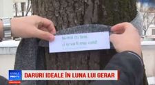 Gestul generos al unor tineri din Pitesti. Darurile au fost infasurate pe copaci