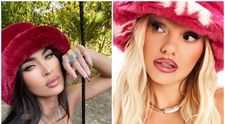 Alexandra Stan, copia lui Megan Fox. Cântăreața a afișat un look provocator