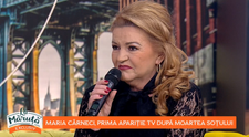 VIDEO Maria Cârneci, prima apariție după moartea soțului