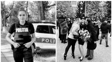 Roberta Ungureanu, condusă pe ultimul drum în localitatea natală. Colegii și prietenii polițistei de 21 de ani sunt sfâșiați de durere