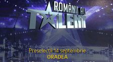 Caravana Romanii au talent ajunge miercuri, 14 septembrie, la Oradea!