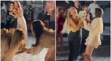 Moment viral la o nuntă: Două domnișoare, gata să se ia la bătaie pentru buchetul miresei