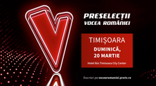 Vino la preselecțiile Vocea României de la Timișoara!