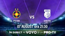 PRO TV va transmite meciul FCSB – Drita, în turul 3 preliminar din UEFA Europa League