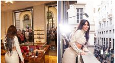 Kim Kardashian a creat isterie pe străzile din Milano! Oamenii s-au îmbulzit pentru o poză cu vedeta