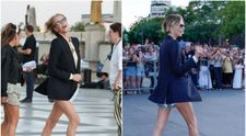 Toți i-au admirat picioarele, dar internetul s-a blocat la pantaloni. Charlize Theron, ironizată după apariția de la premiera „The Odyssey”