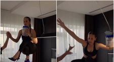 Momentul cumplit în care o influenceriță și-a fracturat coloana, încercând un trend cunoscut în mediul online VIDEO