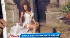 Bianca Dragusanu si-a distrus rochia de mireasa. De ce a facut sotia lui Victor Slav acest gest