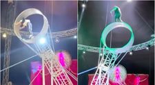 Tragedie în Craiova! Un acrobat a căzut de la patru metri înălțime, în timpul unui spectacol. Ce a urmat