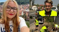 Tatăl Robertei, fata care și-a pierdut viața în accidentul de la 2 mai, a plantat un copac în memoria fiicei sale