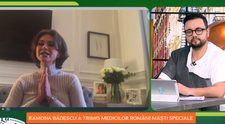 Gest impresionat al Ramonei Bădescu. A trimis măști chirurgicale pentru medicii din România