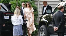 Melania Trump incearca sa salveze aparentele. Pe net circula poze nud cu ea, dar a aparut asa la un eveniment monden