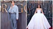 Una a ales costumul, cealaltă rochia de prințesă. Emma D’Arcy și Olivia Cooke, apariții complet opuse la premiera „House of the Dragon” sezonul 3