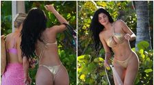 Toți cred că trupul ei sculptat e opera chirurgului estetician. Kylie Jenner: posterior perfect bombat, decolteu amețitor și un abdomen sculptat