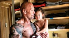Dwayne Johnson a dat în mintea copiilor de dragul fiicei sale. Cum se joacă actorul cu micuța Jasmine
