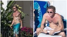 Brad Pitt, la bustul gol la 59 de ani, în compania noii iubite. Actorul arată fenomenal!