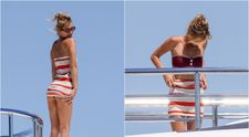 Nici paparazzii nu se mai îndurau să plece: i-au făcut sute de poze! Vedeta care a făcut spectacol pe yacht, fară să știe că e fotografiată la orice mișcare