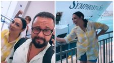Andra și Cătălin Măruță au plecat într-o croazieră cu una dintre cele mai mari nave din lume. „Am emoții foarte mari”