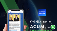 ȘtirilePROTV.ro lansează newsletter-ul zilnic pe WhatsApp!