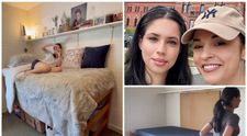 Andreea Marin și-a ajutat fiica să se instaleze în campusul Universității Cornell. Cum arată camera de studentă a Violetei