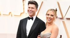 VIDEO Scarlett Johansson, farsă lipicioasă din partea soțului în timpul unui discurs televizat