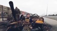 Video viral cu un ucrainean care a distrus un tanc rusesc! Cum se bucură