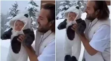 S-a filmat în timp ce își aruncă bebelușul într-un morman de zăpadă. Un influencer este la un pas să ajungă după gratii. Imaginile care fac înconjurul internetului sunt tulburătoare