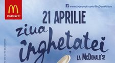 (P) Sarbatoreste pe 21 aprilie Ziua Inghetatei de la McDonald's