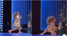 Shakira, moment dramatic pe scenă! Cântăreața columbiană s-a împiedicat și a căzut în fața milioanelor de fani