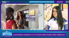 VIDEO Alexandra gonește cu o viteză amețitoare spre Formula 1. Românca l-a cunoscut pe Michael Schumacher