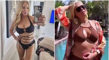 Fotomodelele din “epoca de aur”, apariție de senzație în costum de baie la 50 de ani plus. Dana Săvuică și Tania Budi, irezistibile