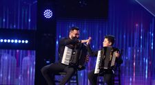 Românii au talent 2021: Dorinel și Costel Cutiuță au ridicat jurații în picioare cu spectacolul lor la acordeon 