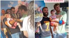 Alexandru Nedelcu, revedere emoționantă! Iubita și fetița lui l-au așteptat la aeroport