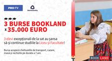 Au început înscrierile pentru Bursele BookLand, în valoare de 35.000 euro fiecare. Trei elevi excepționali de la sat au șansa să ȋşi continue studiile la Liceu şi Facultate!