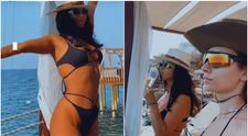 Inna, răsfăț în costum de baie alături de o prietenă. Vedeta e posesoarea siluetei perfecte