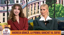 Andreea Bănică, la primul banchet al Sofiei