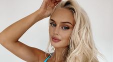 Cea mai fit suedeză sfidează temperaturile scăzute. Pictorial sexy în zăpadă, doar în lenjerie intimă