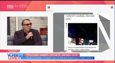 VIDEO Cum comentează Gabriel Cotabiță zvonurile din presă