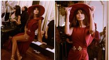 Mădălina Ghenea, rafinament absolut la Paris Fashion Week! Rochie roșie, pălărie de efect și o apariție care a hipnotizat audiența: „Ireal de frumoasă!”