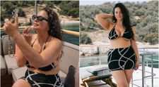 "Soțul tău e cel mai norocos bărbat din lume”! Se apropie de suta de kg, dar mulți bărbați visează la ea: Ashley Graham, seducătoare la plajă